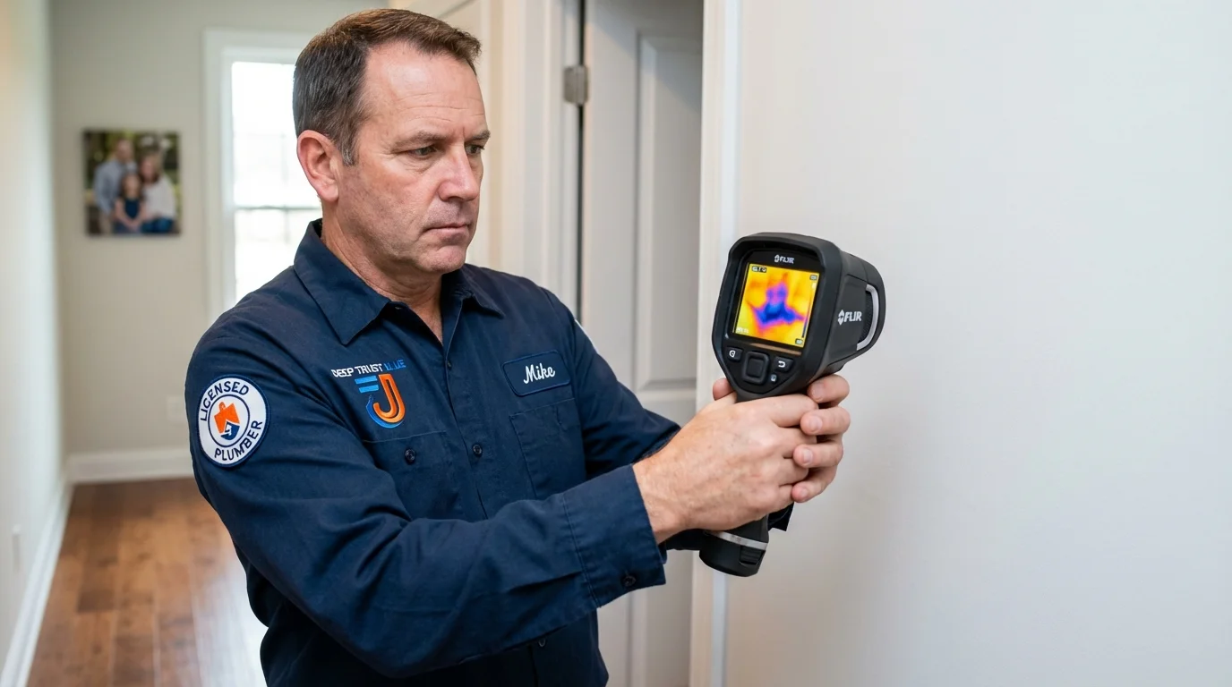 Thermal imaging leak detection by Johns Plumbing LLC in Terrace Park